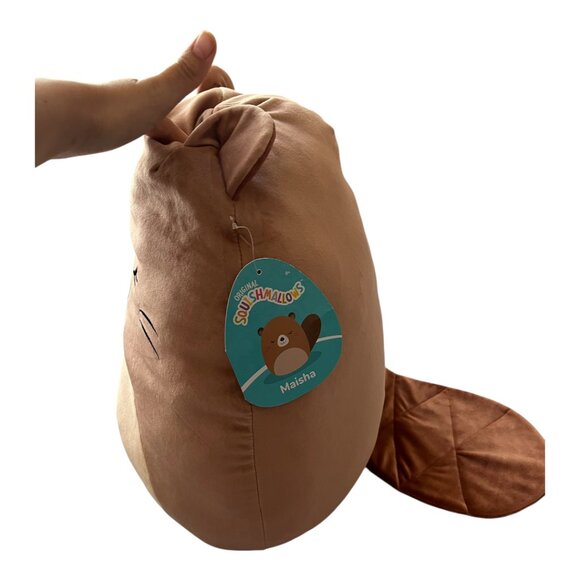 Squishmallows Rare 19-Inch Maisha The Beaver Plush (NWT) - Picture 5 of 6